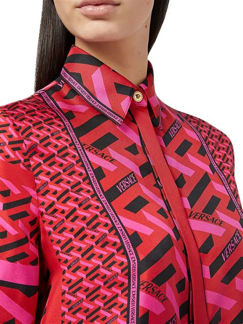 versace camicia rossa|versace camicie catalogo.